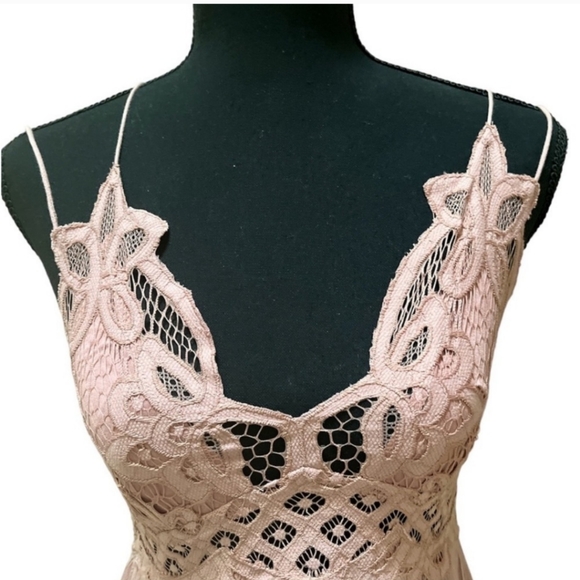 Free People Adella Slip Dress Rose - XS - Picture 6 of 6